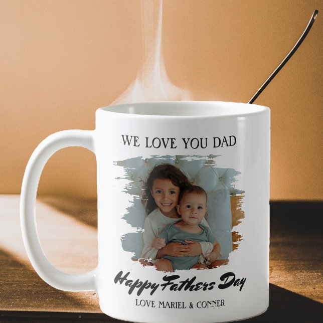 Taza De Café Te amamos foto del Día del Padre (Subido por el creador)