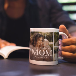 Taza De Café Te Amamos Mamá 5 Collage de Fotos