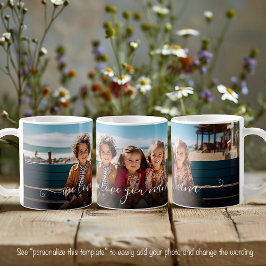 Taza De Café Te Amamos Nana Hermosa Plantilla de Texto para Fot