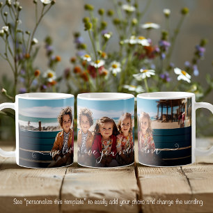 Taza De Café Te Amamos Nana Hermosa Plantilla de Texto para Fot