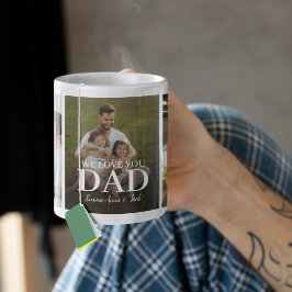 Taza De Café Te Amamos Papá 5 Collage de Fotos