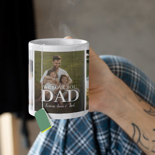 Taza De Café Te Amamos Papá 5 Collage de Fotos