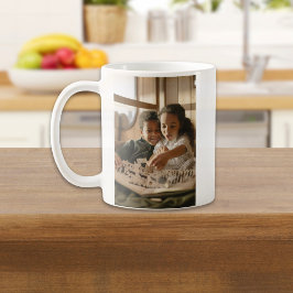 Taza De Café Te Amamos Papá Foto con Letra Simple