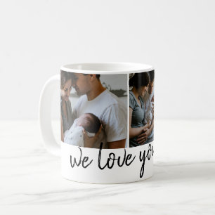 Taza De Café te amamos papá foto moderna Día del Padre