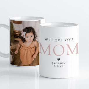 Taza De Café Te Aman Mamá Elegante Fotograma