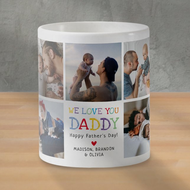 Taza De Café Te Aman Papi Collage de fotos Café Mug (Subido por el creador)
