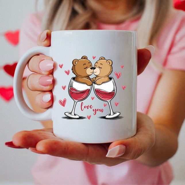 Taza De Café Te Amas, Pareja De Oso (Subido por el creador)