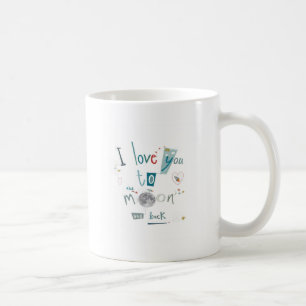 Taza De Café Te amo a la luna y a la parte posterior