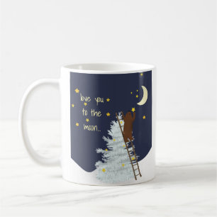 Taza De Café Te amo a la peluca del oso de la luna