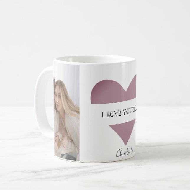 Taza De Café "Te amo a tu mamá" personalizada (Anverso izquierdo)