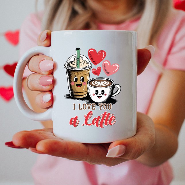 Taza De Café Te amo a un latte, un lindo San Valentín (Subido por el creador)