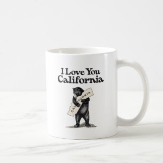 Taza De Café Te amo abrazo de oso de California