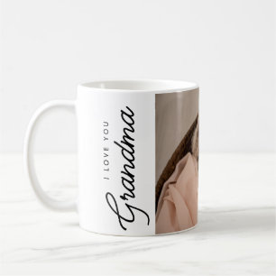 Taza De Café Te amo abuela. Foto de niño