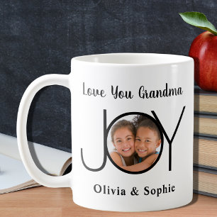 Taza De Café Te Amo Abuela Foto Personalizada