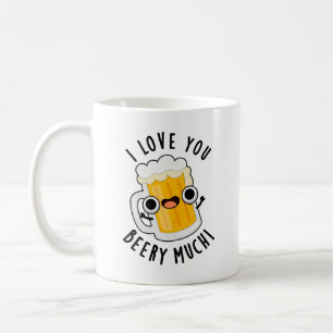 Taza De Café Te Amo Bebida Mucho Divertido Pun De Bebida