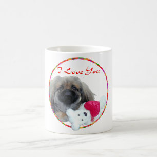 Taza De Café Te Amo Cachorro Pequinés