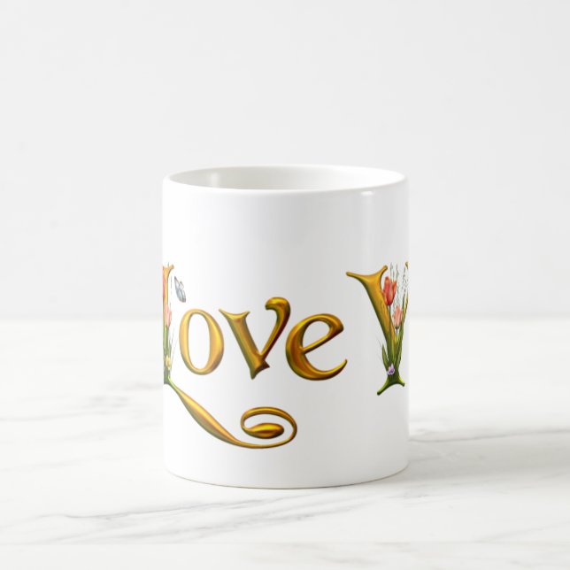Taza De Café Te amo café moño - una expresión perfecta de amor (Centro)