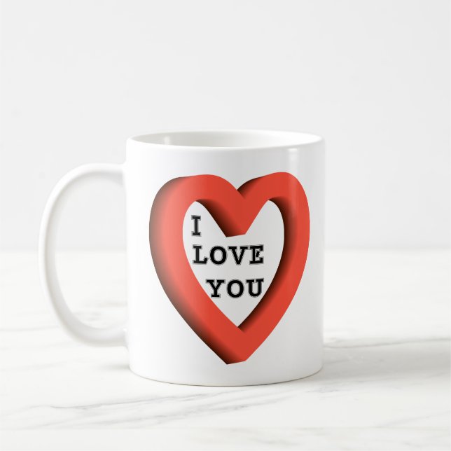 Taza De Café Te Amo Café Mug (Izquierda)