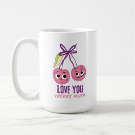 TAZA DE CAFÉ TE AMO CEREZA MUCHO