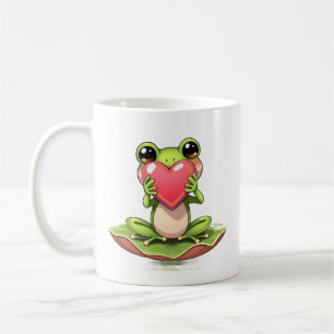 Taza De Café Te Amo   Chibi Toad Personalizado