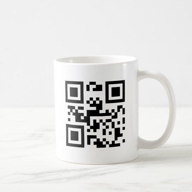 Taza De Café Te amo - código de QR (Derecha)