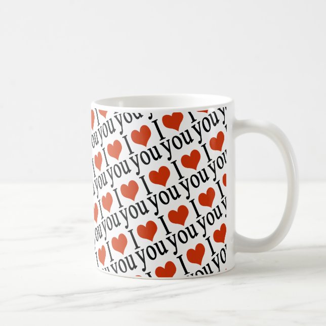 Taza De Café Te amo - corazón (Derecha)