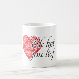 Taza De Café Te amo en el africaans