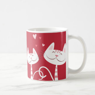 Taza De Café Te amo gatos y tarjeta del día de San Valentín de