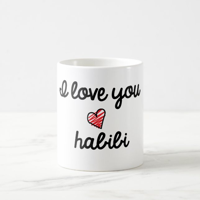 Taza De Café Te amo habibi (Centro)