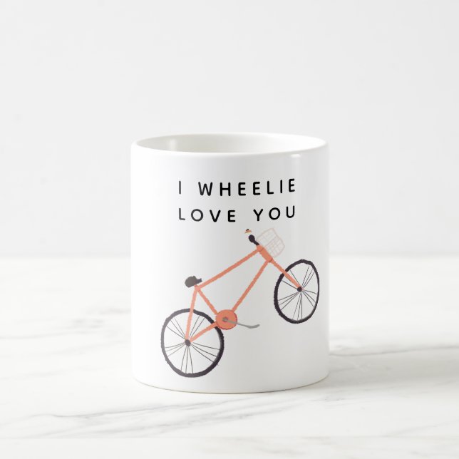 Taza De Café Te amo la bicicleta (Centro)