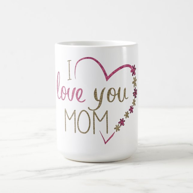 Taza De Café Te Amo Mamá (Centro)