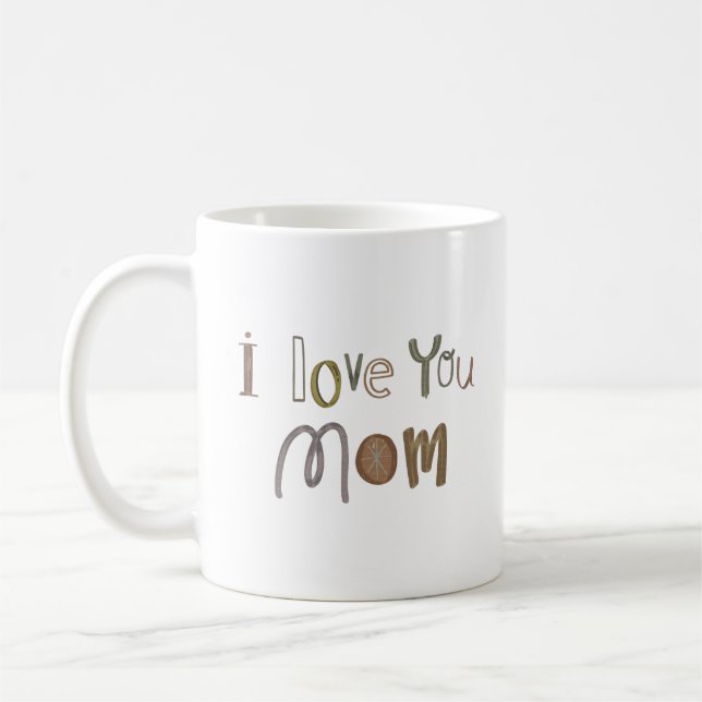 TAZA DE CAFÉ TE AMO, MAMÁ (Izquierda)