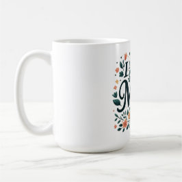 Taza De Café Te Amo Mamá - Corazón Floral