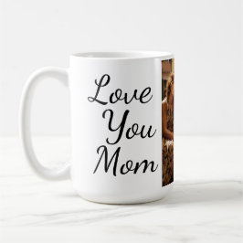 Taza De Café Te amo, mamá, foto personalizada