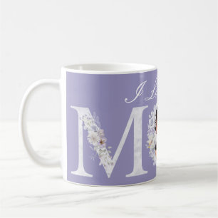 Taza De Café Te Amo Mamá Morada Regalo Café Mug