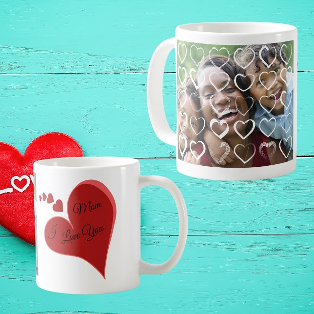 Taza De Café Te amo mamá Valentines regalo Coffee Mug (Subido por el creador)
