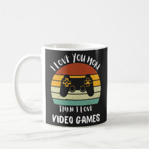 Taza De Café Te Amo Más De Lo Que Amo Los Videojuegos