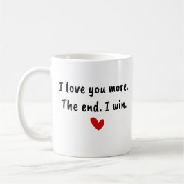 Taza De Café Te Amo Más El Corazón Rojo Moderno Mug De Moda