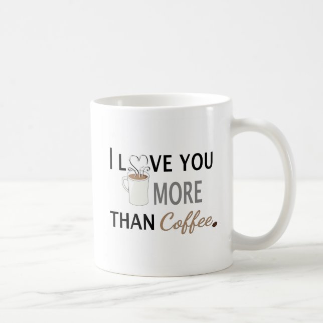 Taza De Café Te amo más que el café (Derecha)