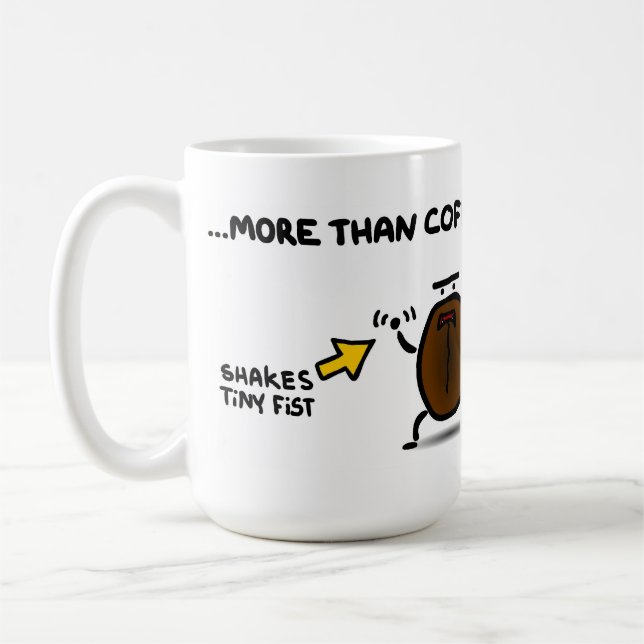 Taza De Café "Te amo más que el café " (Izquierda)