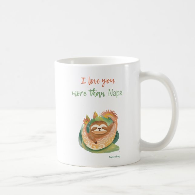 Taza De Café Te Amo Más Que las Siestas (Derecha)