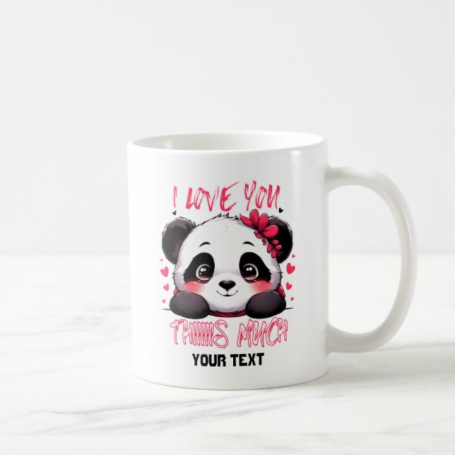 Taza De Café Te Amo Mucho Así (Derecha)