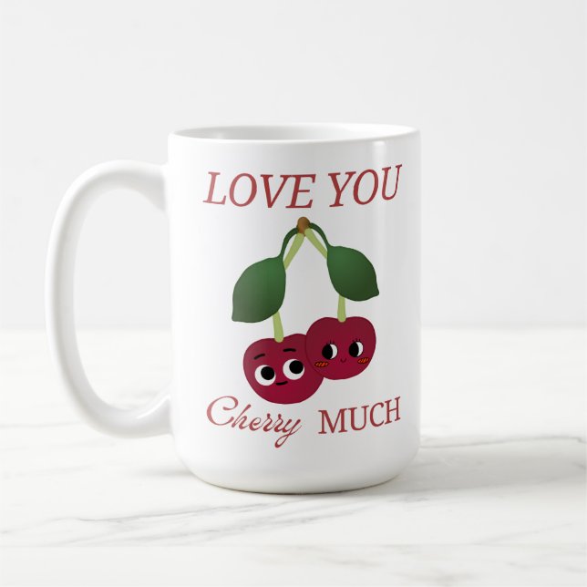 TAZA DE CAFÉ TE AMO MUCHO CHERRY (Izquierda)