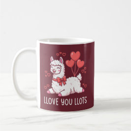 Taza De Café Te Amo Mucho - Llama Kawaii de San Valentín
