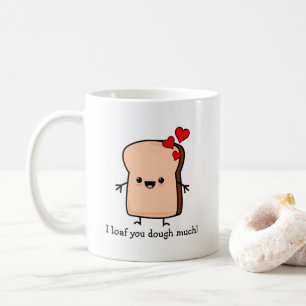 Taza De Café Te Amo Mucho Pan De Masa 
