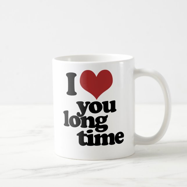 Taza De Café Te amo mucho tiempo (Derecha)