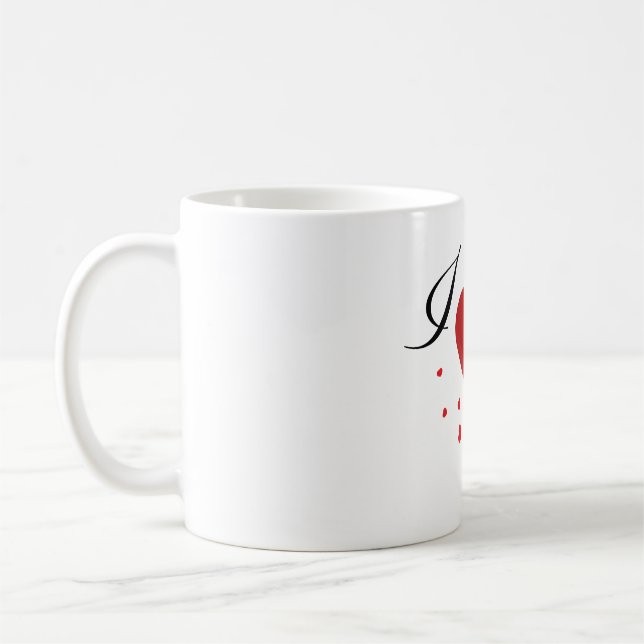 Taza De Café te amo Mug (Izquierda)