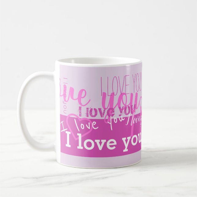 Taza De Café Te Amo 💜 Mug Púrpura (Izquierda)