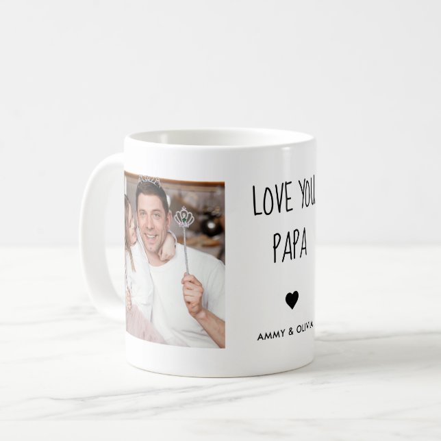Taza De Café Te amo, papá. (Anverso izquierdo)