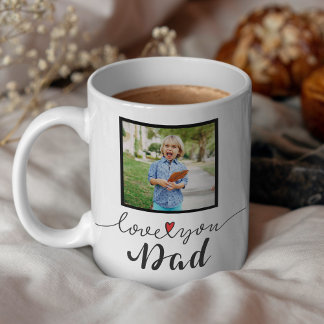 Taza De Café Te amo papá foto Día del Padre | Mug